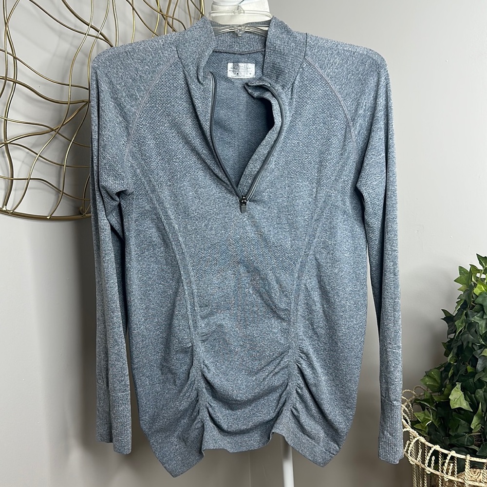 GUC Athleta Grey Long Sleeve Half Zip Jacket, M
